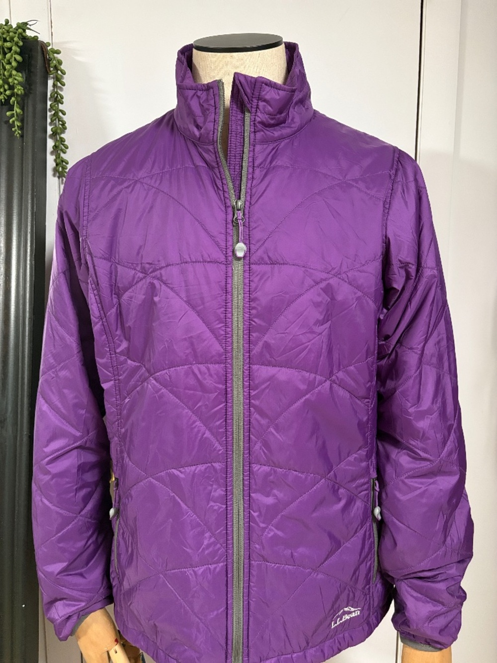 SizeL-L.L.Bean PrimaLoft Woman Lightweight Packable Jacket Quilted Puffer 288308